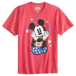 New! Disney Mickey Mouse Stars & Stripes Patriotic T-Shirt